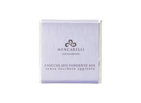 Tablette de chocolat 50g Fondant sans sucre 60% de Mencarelli | S...
