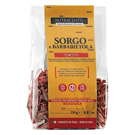 Torcetti aus Sorghum und Rote Bete - 10 Stück von Pasta Natura Gluten Free | ...