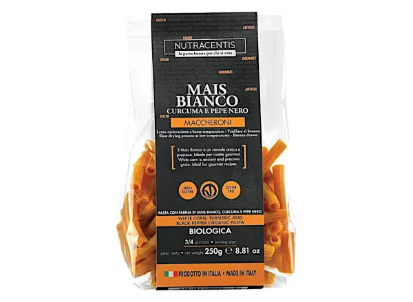 Fusilli Mais Bianco Curcuma e Pepe - 10pz di Pasta Natura Gluten Fr...