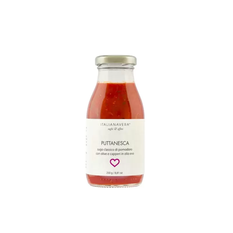 Puttanesca - Sauce classique avec olives et câpres 250g de Italiana Ver...