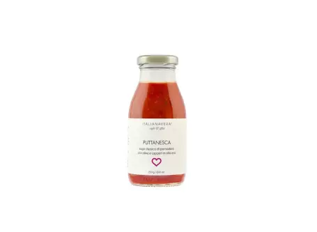 Puttanesca - Sugo Classico con Olive e Capperi 250g di Italiana Ver...