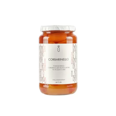 Corbarinello - Tomate Corbarino dans de l'eau et du sel 520 g d'Italiana...