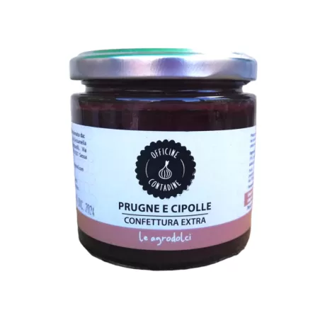 Chutney de Prunes Rouges et Oignon - 230g de Officine Contadine | Magasin...