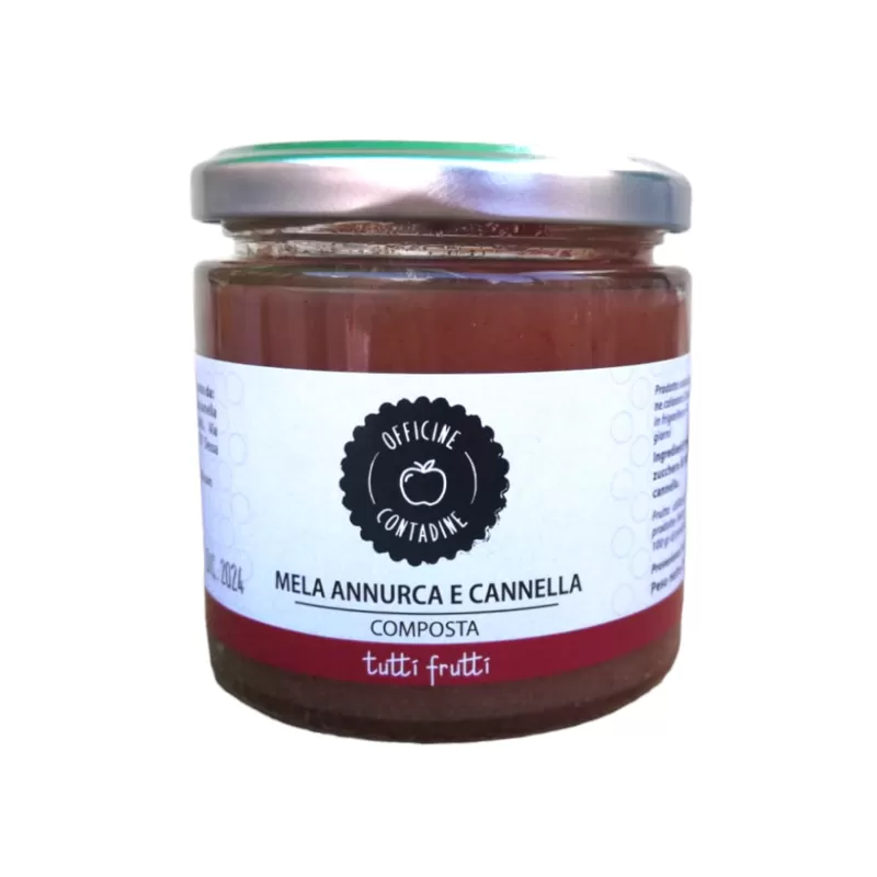 Compote de Pomme Annurca et Cannelle - 230g de Officine Contadine | ...