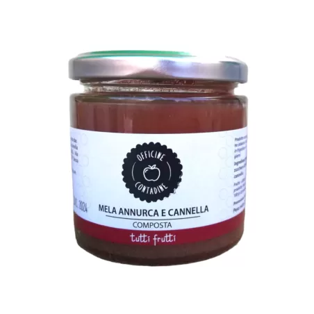 Compote de Pomme Annurca et Cannelle - 230g de Officine Contadine | ...