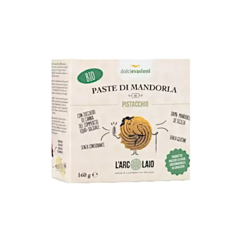 Pâte d'Amandes au Pistache Bio de la coopérative sociale L'Arcolaio...