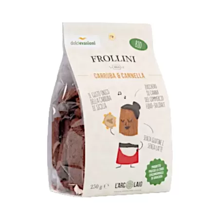 Glutenfreie Karob- und Zimtkekse von L'Arcolaio Coop...