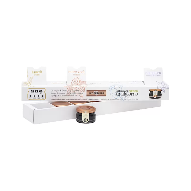 Une par jour, 6 confitures et 1 miel - 42gr de Agrimontana | StoreI...