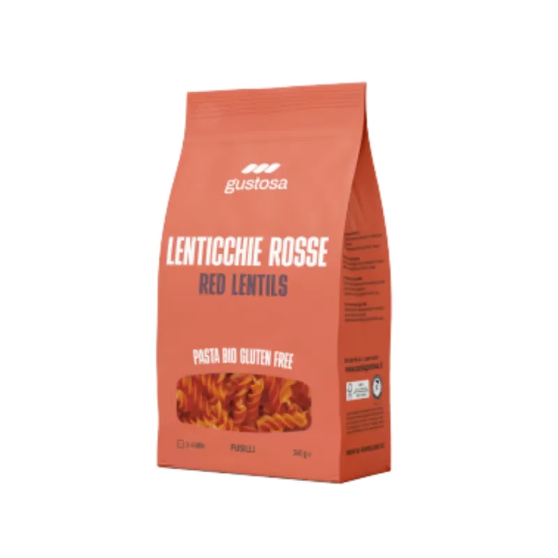 GLUTENFREIE & BIO-PASTA "100% ROTE LINSEN" - 2 PACKUNGEN von P...