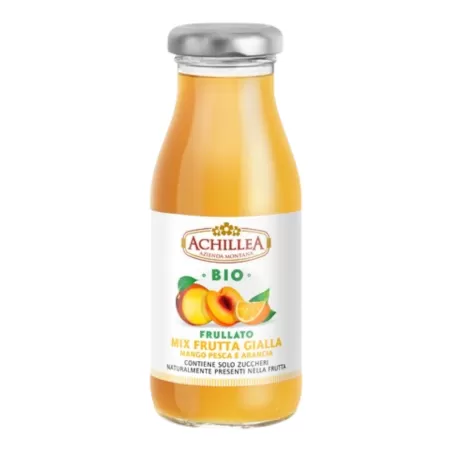Bio-Gelber Smoothie mit Pfirsich, Mango und Orange - 20cl von Achillea ...