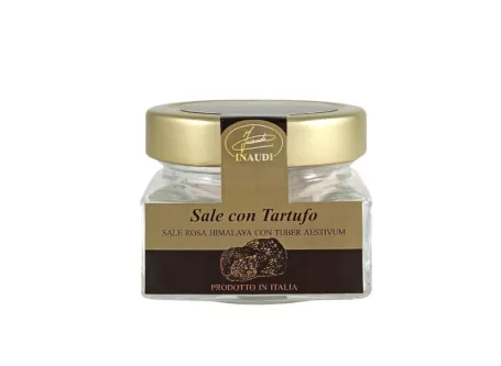 Sel rose de l'Himalaya avec truffe noire d'été de Inaudi Tartufi |...