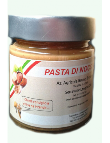 Pasta di Nocciole IGP Piemonte - macinate a pietra - Azienda Agricola Bruno Bressano - Creme Spalmabili
