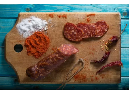 Calitri Salami from Salumificio Tornillo - SALUMIFICIO TORNILLO S.r.l. - Cured Meat Calitri Salami from Salumificio Tornillo - SALUMIFICIO TORNILLO S.r.l. - Cured Meat