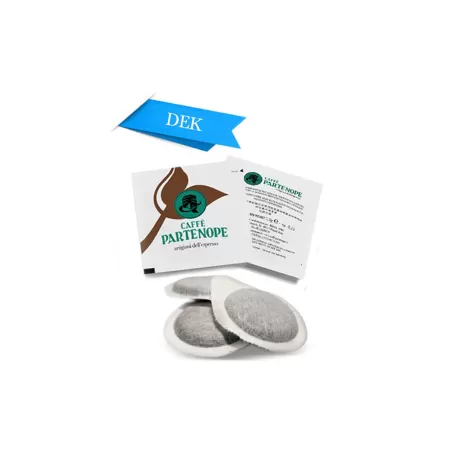 Entkoffeinierter Espresso-Kaffeepads DEK - Caffè Partenope - Kaffee in Bohnen, gemahlen und in Pads