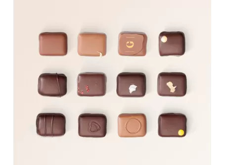 Tasting pack of 12 chocolate pralines - Pasticceria Giotto Oltre la Dolcezza - Chocolates and Goodies