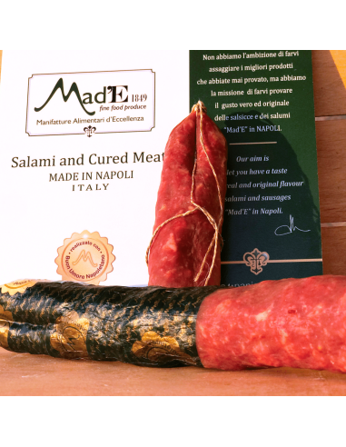 Salame Napoli with salt and pepper - Campania Alimentare - Cured Meat