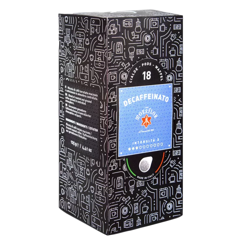 Entkoffeinierte Kaffeepads - Caffe Lab - Kaffeebohnen, gemahlen und in Pads